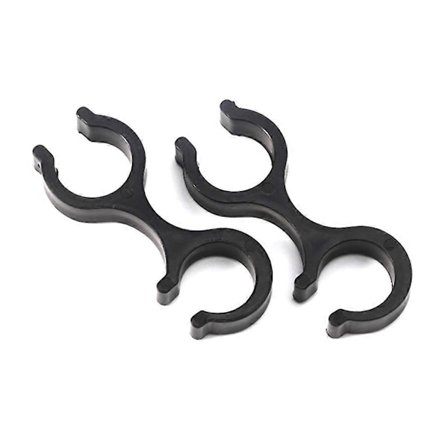 2 st Vandringsstavar Klämma Dubbla Stavar Spännen Stavar Stångkontakt Vandringsstavar Klämmor Kontakter Kompatibla med Utomhussporter Vandring Svart-