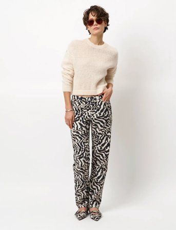 Dante6 Dante6-Ariama Crewneck Sweater - Cream - L