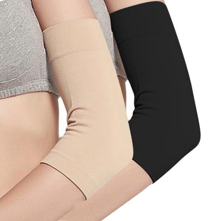 Slimming Arm Ärmar Arm Elastisk Kompression Arm Shapers Sport Svart+hudfärg Black+skin color M