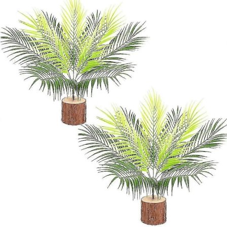 Kunstige Tropiske Palmer Buske Planter, 50cm Kunstige Grønne Planter Faux