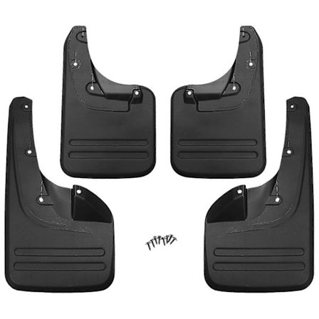 4x Mudflaps foran og bak - Fender for Toyota Hilux Vigo 2005 - 2014 Plast Direkte Bolt Installasjon EksteriørdelerA20241206109