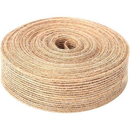 Jutesnöre 10 meter långt 2,5 cm brett Jutesnöre rulle för heminredning bröllopsdekoration