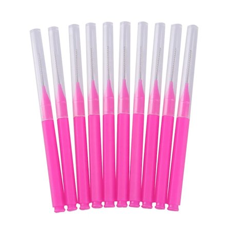 Professionelle 10 stk. bøjelige mikro børster engangs mikro børste applikatorer øjenvippe extensions øjenvippe lim rengøringsbørste