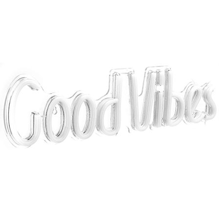 Good Vibes -neonvalokyltti, USB-virta, makuuhuoneeseen, baariin, pubiin, hotelliin, juhliin, taidekoristeeksi