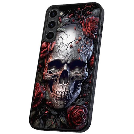 Samsung Galaxy S23 - Kuoret/Suojakuori Skull Roses
