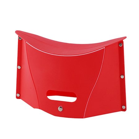 Kannettava kokoontaitettava askeljakkara kortti Taitettavat kutistejakkarat PUNAINEN