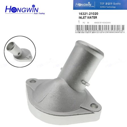 Original nr.: 16321-21020 Aluminium kjølevæske termostathus vanninntak passer Toyota EchoiA xA xB Yaris 06-18 Scion Echo 06-16