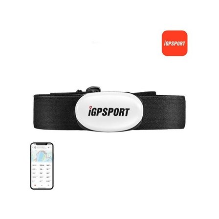iGPSPORT HR40 brystbælte med ANT+ og Bluetooth - hvid
