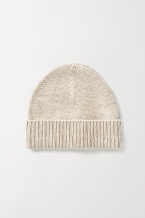 Soft Goat - Chunky Beanie - Cashmere beanie - One Size - Natural Sand