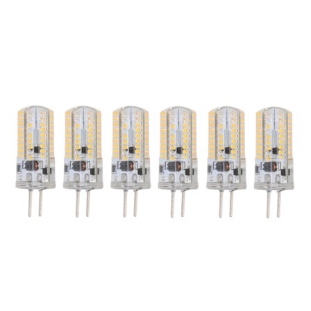 6 stk GY6.35 LED-pærer 5W AC 12V Varmt hvitt 2700 til 3000K Hvit 6000 til 6500K 500LM 72 LED-pærer for hjemmekontor Varmt hvitt