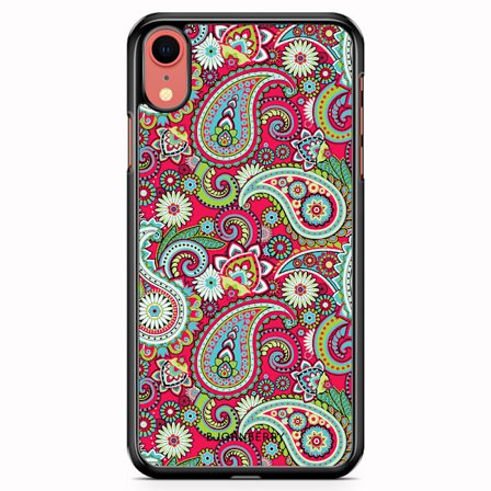 Bjornberry Skal iPhone XR - Röd Paisley