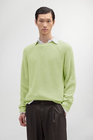 NN.07 Jacobo Pullover Herren Grün Baumwolle