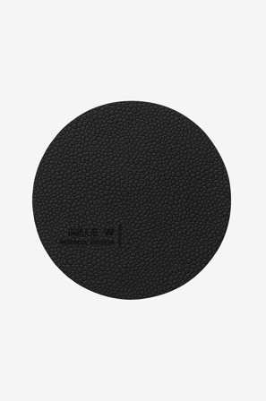 MiLLE W NORDISK DESIGN - Lasinen aluslasi Pyöreä 4-pack - Musta - Baari- & juomatarvikkeet - - Homeroom