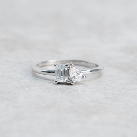 Förlovningsring Strandglim, 18K vitguld - Förlovning- och vigselringar