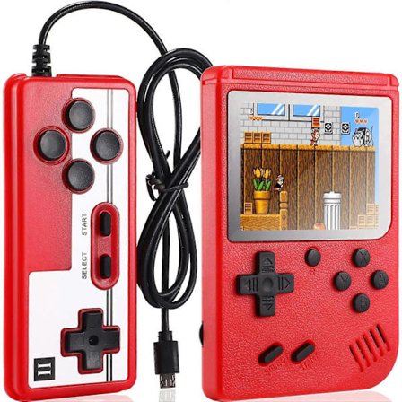 Retro Håndholdt Spillekonsol med 400 Indbyggede Spil, Kompakt Klassisk FC-afspiller til Rejser