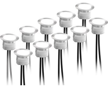 Deltaco Smart decklights - 10-pack smarta lampor med RGB-färger till din uteplats