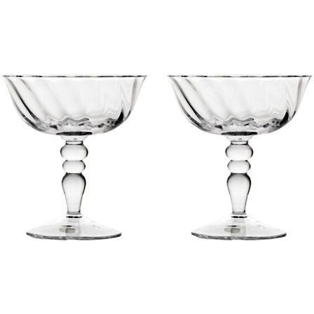 Byon Italian Opacity coupe-lasi 15 cl 2-pakkaus, kirkas