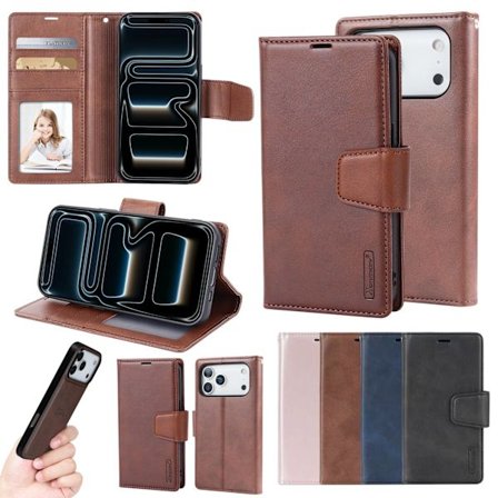 iPhone 17 Pro Miro 2-in-1 PU-Läderfodral med Ställfunktion