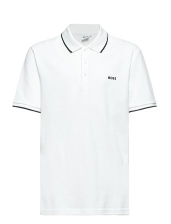 BOSS Short Sleeve Polo - White - 128