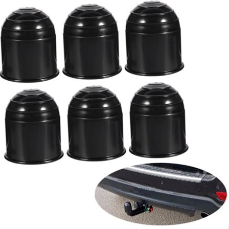 ING 6-delars, Universellt dragkroksskydd, Dragkroksskydd, Vattentätt, Hållbart, Svart, 50 mm, För husbil, bil