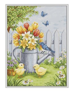 Kirjontapakkaus Taulu Pääsiäisharmonia-Luca-S