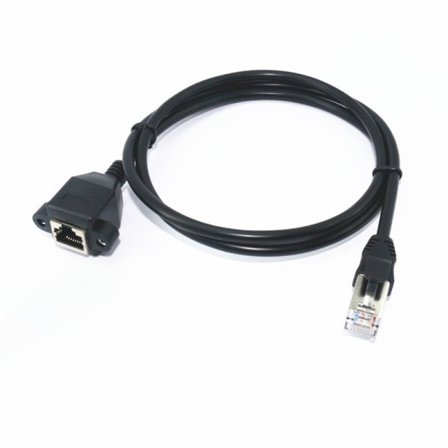 IC Guldbelagt Mini HDMI Han til HDMI 19-bens Hunadapter med 90 graders vinkel (sort)