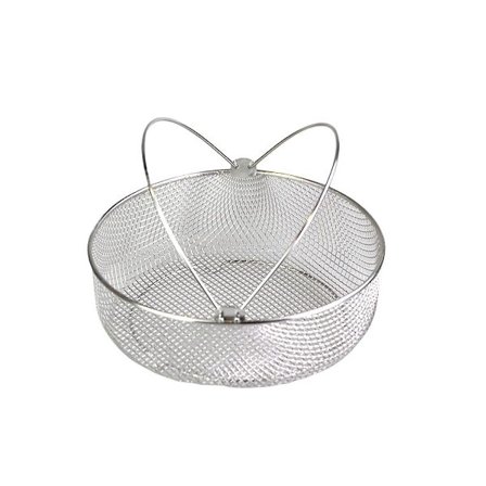 Köksavloppskorg i rostfritt stål, matsil, rund nätsikt, köksdurkslag, sil, stekning