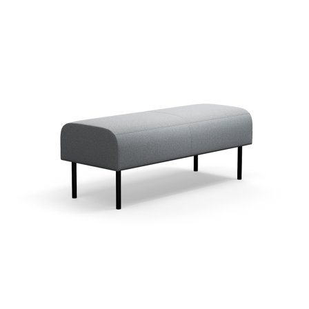 Modulsofa VARIETY, 2-Sitzer, Stoff Pod CS, silbergrau