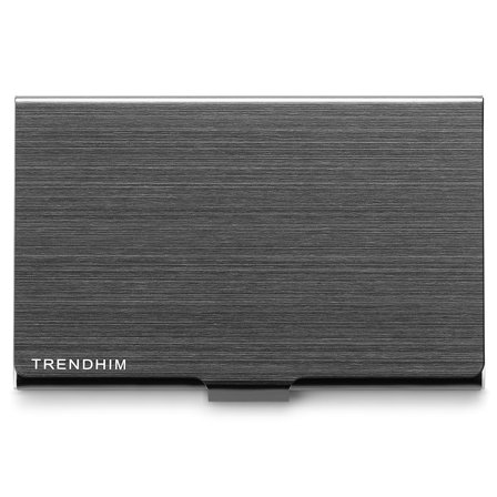 Black Stainless Steel Trendhim Card Holder for Men - Card Holders