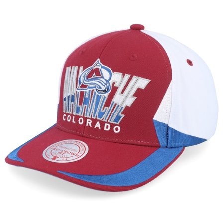 Mitchell & Ness - Rojo adjustable Gorra - Colorado Avalanche Retrodome Pro Maroon Adjustable @ Hatstore