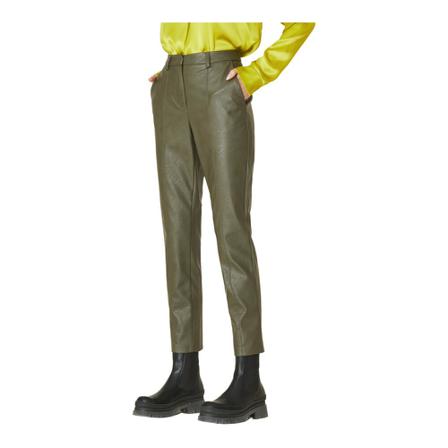 Manila Grace Leather Bukser Grøn, Dame Læderbukser