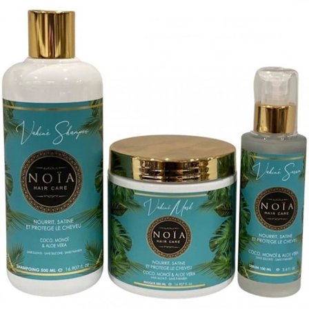 Pakke Opdagelse - Vahiné - TRIO Kokos, Monoi & Aloë Vera - Shampoo 500ml - Maske 500ml - Serum 100ml