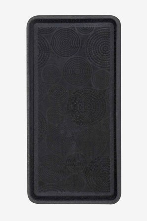 InHouse Group - Dørmåtte Cirkels - Sort - Fladvævede tæpper - 40X80 - Fra Homeroom