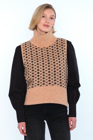 Hést Logo Vest Dame - Beige