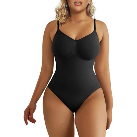 Kvinnors Shapewear Body Suit Tummy Control Body Shaper Seamless Sculpting Snatched Waist Body Suit