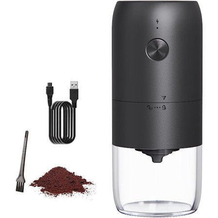 Bärbar Elektrisk Kaffekvarn med Justerbar Keramisk Malning Uppladdningsbar för Kaffebönor