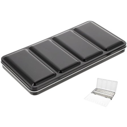 Akvarel Palette: Akvarel Æske Tom Metal Bærbar Opbevaringsboks Malerboks Jernboks til 48 Farver