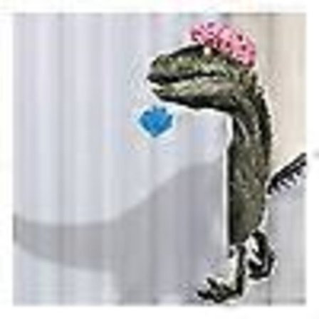 Rolig Duschdraperi med Dinosaurier, Badrumsdraperi med Tecknade Dinosaurier, 180*200CM