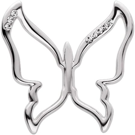 Sirlig fjäril silkescarf ring brosch för kvinnor Elegant strass kristall sjal scarves spänne omslag klämma Utsökta kostymtillbehör Dekoration W