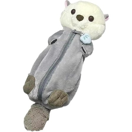 Sødt plys penalhus - Stor kapacitet lynlås pen pose, Børn pen taske til piger drenge