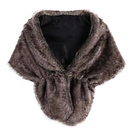 Vinter Elegant Dame Imitert Pels Kappe Brud Imitert Pels Frakk Kvinner Bryllup Sjal Aften Fest Wraps Slim Pels Skulder Kapper