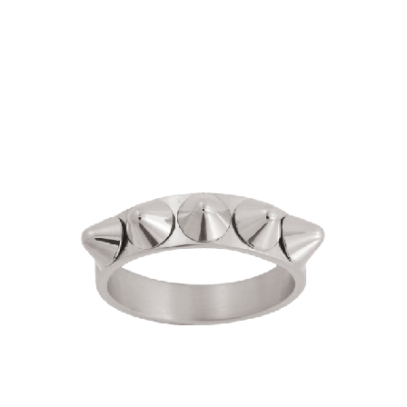 Edblad Peak Ring Single Steel Smycken & klockor Dam Grå XL