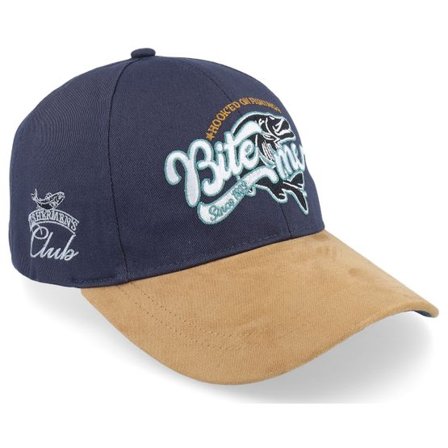 MJM Hats - Blå adjustable Keps - Bite Me 41 Organic Cotton Navy Adjustable @ Hatstore