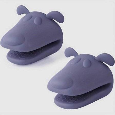 2 stk. Silikone Grydelapper Varmebestandige, Silikone Grydeunderlag til Køkken, Grydelapper Gummi Ovnhandske, Køkkenhandsker Nypvantar, Sød Do [DB] 