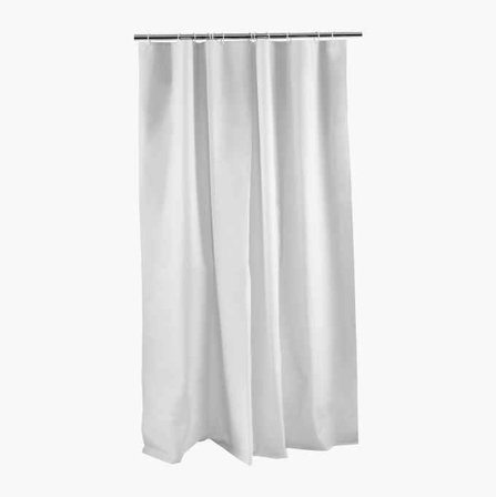 Biltema - Dusjforheng hvit 180 x 200 cm