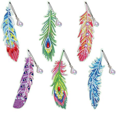 Feather Bookmark Diamond painting Bokmärke 01 01