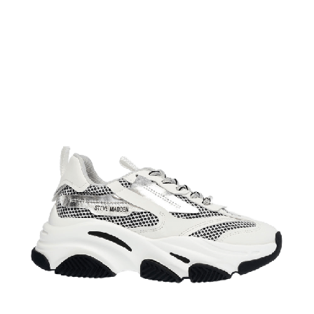 Steve Madden Possession Sneaker Sneakers Dam Silver 39