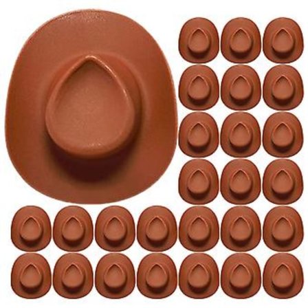 30 stk. Mini Cowboyhatte Cowgirl Hat Miniature Søde Party Kage Dekoration Hat