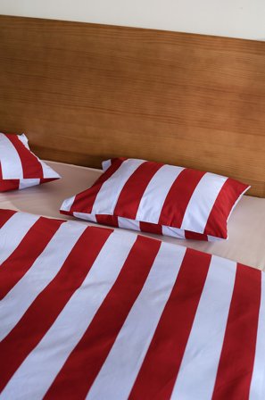 Jotex - Stripe Dynetrekksett Enkeltseng Blå farge - BLOCKY - Kjøp Enkeltseng hos Jotex