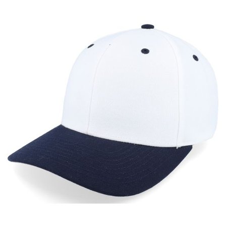 Richardson - Vit adjustable Keps - 514 Combination White/Navy Adjustable @ Hatstore